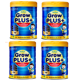 BỘ 4 LON SỮA BỘT GROWPLUS+ DINH DƯỠNG HIỆU QUẢ GIÚP TRẺ TĂNG CÂN KHỎE MẠNH - LON 900G