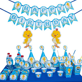 Set Trang Trí Sinh Nhật Để Bàn Gà Xanh Punkdecor 1917139