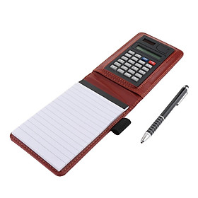 A7 Leather Waterproof Hardcover  with Calculator+Ballpen