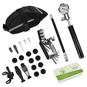 Bike MTB Repair Tools Kit Set Mountain Bike Cycle Puncture Tyre Pump