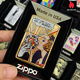 Bật Lửa Zippo 29675 Windy Pop Art Design Diagonal Weave