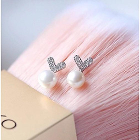 BÔNG TAI BẠC TIM TRAI NHỎ TRANG SỨC NO.93 HÀNG ĐẸP LOẠI 1 HOA TAI NỮ HT04