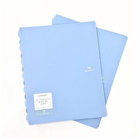 Bìa nhựa, File lá Clear Book A4 nhiều lá 30 lá 40 lá Morandi đựng tài liệu màu pastel
