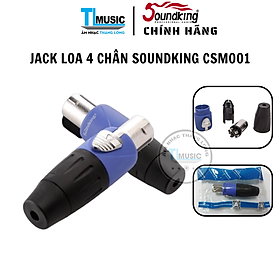 Soundking CSM001 - Giắc Cắm Loa 4 Chân Jack Đầu Nối Dây Loa, Đầu Nối Ohm Của Bộ Khuếch Đại, Phích Cắm 4P-Hàng Chính Hãng