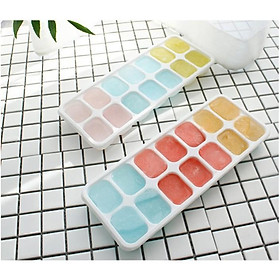 Mua Khay Làm Đá Silicon ️  Khay Trữ Đông ️  Đồ Ăn Dặm Cho Bé An Toàn CÓ NẮP TRÁNH BỊ MÙI TỦ LẠNH