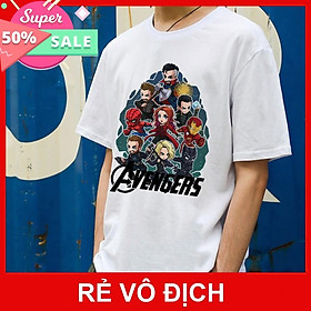 Hàng HotMiến Phí Ship Áo Thun Tay Lỡ AVENGERS ChiBi - Áo Thun UNISEX Tay LỡCực Chất