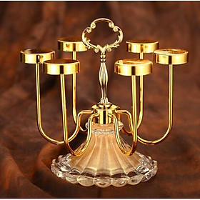 Mua GIÁ ÚP LY CỐC ĐẾ THỦY TINH ÁNH KIM  SANG TRỌNG CAO CẤP
