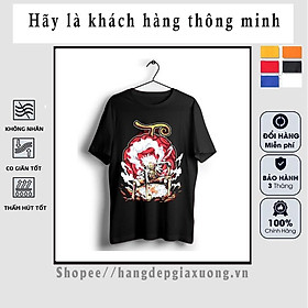 SALE 50% Áo thun one piece in hình luffy gear 5 nika màu đen - có size trẻ em
