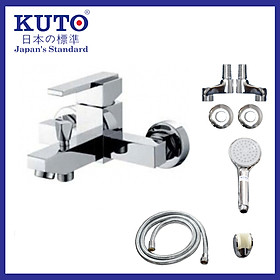 Mua Bộ sen vòi tắm nóng lạnh bằng đồng mạ Crome cao cấp - thiết bị vệ sinh KUTO Nhật Bản