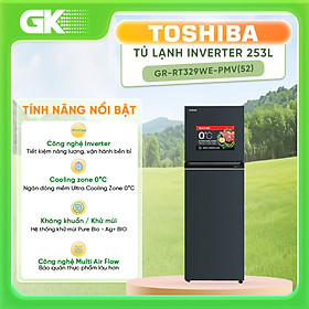 Tủ lạnh Toshiba Inverter 253 lít GR-RT329WE-PMV(52) - Hàng Chính Hãng (Chỉ giao HCM)