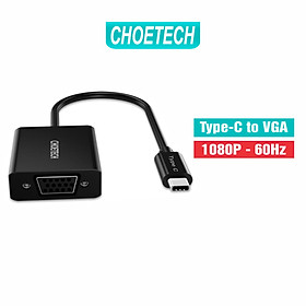Hub Adapter Chuyển Đổi Cổng USB Type C To VGA CHOETECH HUB-V01 1080P 60Hz