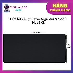 Tấm lót chuột Razer Gigantus V2 -Soft Mat-3XL_RZ02-03330500-R3M1- HÀNG CHÍNH HÃNG