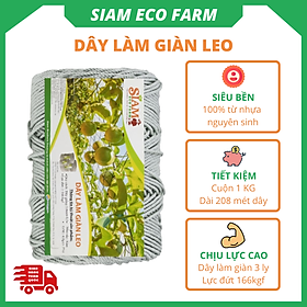 Dây làm giàn leo 3mm Siam Ecofam - chuyên làm giàn chanh leo, giàn bầu bí siêu bền