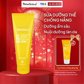 Sữa Dưỡng Thể Chống Nắng Teenilicious SPF55 Body Lotion, PA+++, Dành Cho Da Dầu Và Nhạy Cảm - 150ml