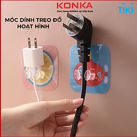 Mua Móc treo dán tường giữ cáp sạc họa tiết hoạt hình