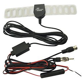 Car TV Digital DVB-T 2in1 FM/Radio Antenna Amp Booster F Connector TV Vehicle Mounted Antenna