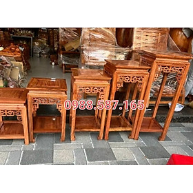 Mua Đôn vuông chiện gỗ hương cao cấp mặt 30 cao 40-50-60-70-80 cm