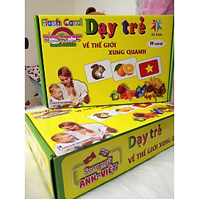 Flash card, Trọn Bộ 256 Thẻ Học Thông Minh 19 Chủ Đề Dạy Trẻ Về Thế Giới Xung Quanh