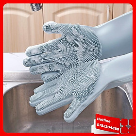 Mua Bộ 2 Găng Tay Rửa Bát Silicon Tạo Bọt Đa Năng - Loại Tốt