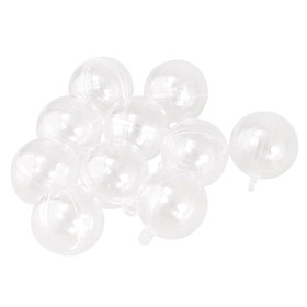 10pcs Clear  Fillable Ball Ornaments  Box Crafts