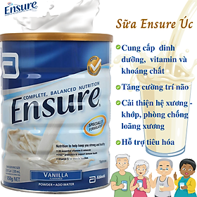 Sữa Ensure Úc cho người già, người gầy yếu suy dinh dưỡng, người sau phẫu thuật, cung cấp dinh dưỡng giúp hồi phục sức khỏe - OZ Slim Store -850g/lon - Date Mới 