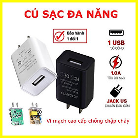 Mua Củ sạc nhanh 5V 1A cho điện thoại  cục sạc cho đèn pin siêu sáng  quạt tích điện  nguồn cho các thiết bị điện tử