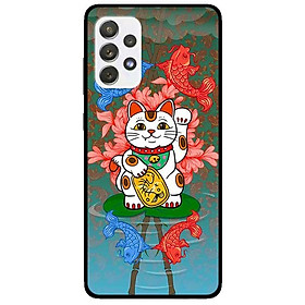 Ốp lưng dành cho Samsung A32 mẫu Mèo Và Cá Chép