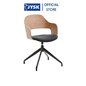 Mua Ghế xoay | JYSK Hvidovre | gỗ công nghiệp veneer sồi/vải polyester | màu sồi/đen | R52xS52xC79cm