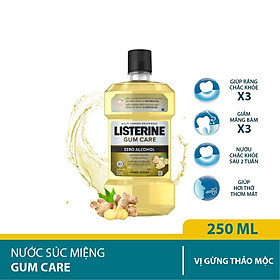 Nước súc miệng giúp nướu chắc khỏe Listerine Gum Care 250ml/chai