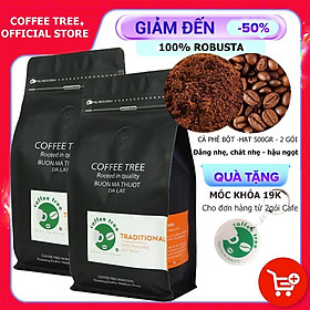 Cà Phê Bột Robusta Buôn Mê Thuột Nguyên Chất 100% - CoffeeTree - 1Kg - Hương Thơm Nhẹ - Vị Đắng Vừa - Hậu Vị Ngọt