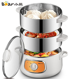 Nồi Hấp Điện Bear Đa Năng Tích Hợp Nồi Đun Sôi 10L Lớn DZG-D80D2
