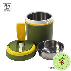 Mua Cặp lồng giữ nhiệt inox đựng cơm  cháo 2 ngăn Việt Nhật Có Quai Xách (MS: 4031) đựng thực phâm mang theo tiện lợi
