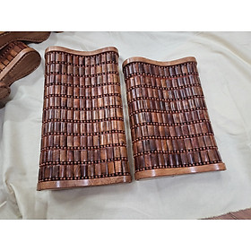 Mua Gối Công Thái Học   Gối Hạt Gỗ Hương - Kích Thước 36cmx24cmx8cm/4cm ( video  hình thật )
