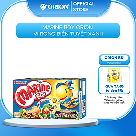 Bánh Cá Marine Boy Orion vị Rong Biển Tuyết Xanh 35g/hộp