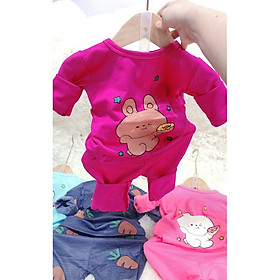 BỘ NỈ IN HÌNH THỎ ĐÁNG YÊU CHO BÉ TRAI BÉ GÁI TỪ 8-18KG KD