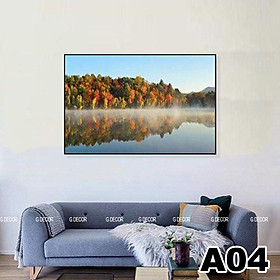 Mua Tranh treo tường CAO CẤP 1 bức phong cách hiện đại Bắc Âu 02  tranh ngựa bạch trang trí phòng khách  phòng ngủ  phòng ăn