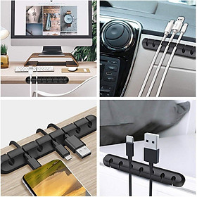 Mua Kẹp dán cố định dây cáp sạc  tai nghe  dây phụ kiện đa năng làm gọn bàn làm việc  taplo xe hơi cực tiện dụng - Hàng nhập khẩu
