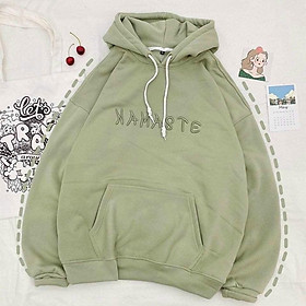 ÁO KHOÁC CARDIGAN NAM NỮ FORM RỘNG CÓ NÓN THÊU CHỮ NAMASTE SIÊU HOT