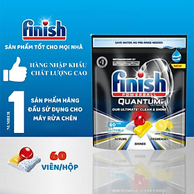 Viên rửa bát Finish Quantum Ultemate 60 viên