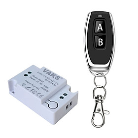 Mua Bộ công tắc điều khiển từ xa xuyên tường  tần số cao 433Mhz - RF10 và remote 2 nút AB