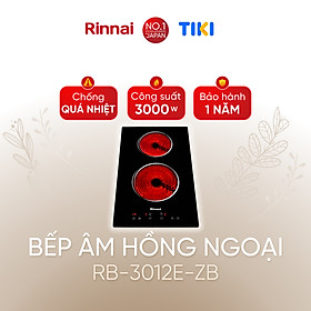 Mua Bếp hồng ngoại Rinnai RB-3012E-ZB mặt kính Ceramic 3000W - Hàng chính hãng.