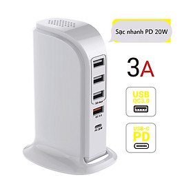 Mua Ổ Cắm Điện Thoại Có Cổng Sạc Nhanh QC/ PD 20Ư -Tiện Lợi Cao Cấp