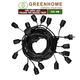 Mua Dây đèn Led trang trí ngoài trời  5m-10 đui  chống bụi  chống nước  tiết kiệm điện |Greenhome