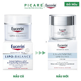 Kem Dưỡng cho Da Khô, Nhạy Cảm Eucerin Lipo Balance Intensive Nourishing (50 ml)
