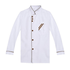 Kitchen Chef Clothing Jacket Coat Restaurant Cook Uniform Long Sleeves XXXXL