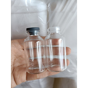 Mua Combo 10 Lọ Thủy Tinh Từ 25ml Nắp Cao Su Xám hoặc Nắp Nhựa Trắng - LT25