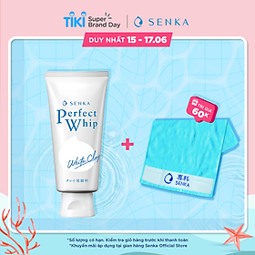 Sữa Rửa Mặt Tạo Bọt Chiết Xuất Đất Sét Trắng Senka Perfect White Clay New 14840 (120g)