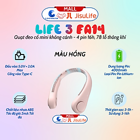 Mua Quạt mini đeo cổ không cánh Jisulife Neck Fan Life 3 FA14 - Hàng chính hãng