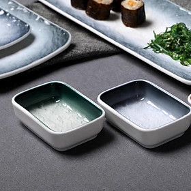 Mua Chén đĩa đựng gia vị   sốt   nước chấm Vân đá thạch  chén chấm chữ nhật