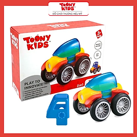 Đồ Chơi Xe Lôi TOONYKIDS - Đồ Chơi Xe Lắp Ráp Cho Bé - SUPER MAGNETIC CAR TN009